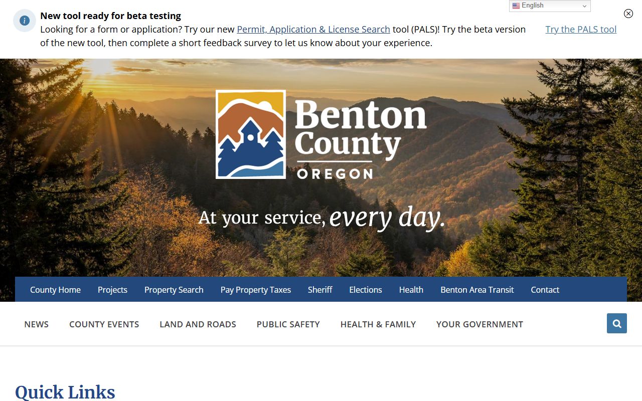 Benton County Clerk marriage license page for Corvallis marriage records