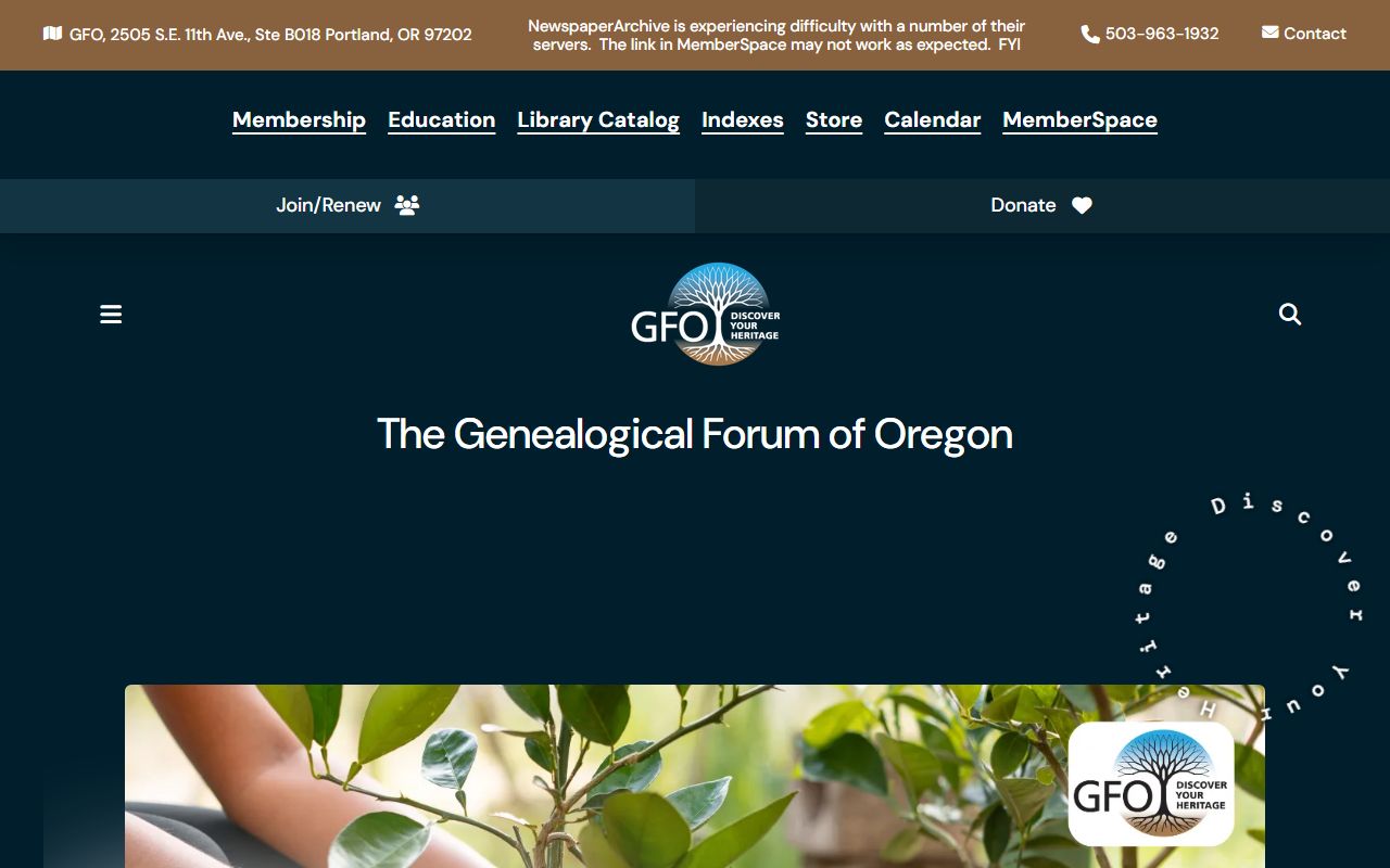 Genealogical Forum of Oregon Portland marriage records research
