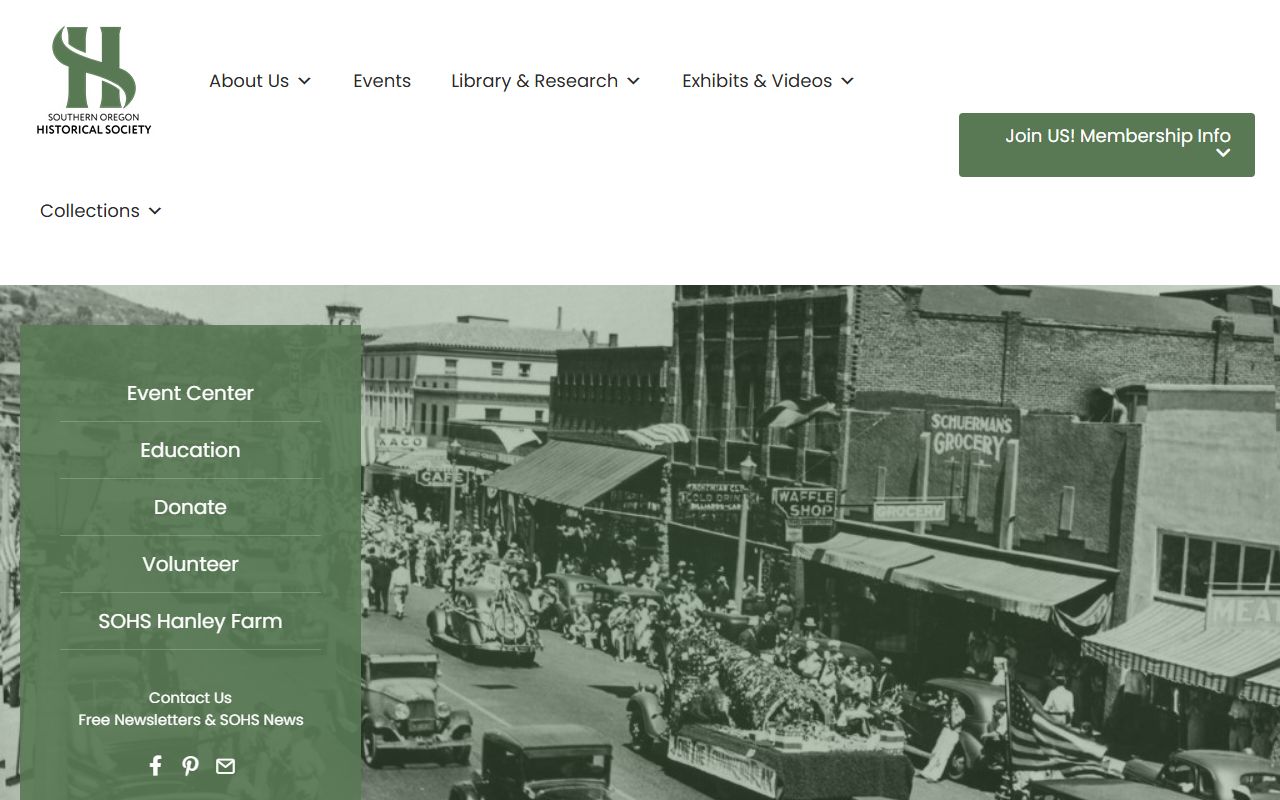 Southern Oregon Historical Society research center for Medford marriage records