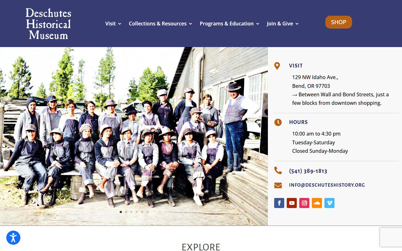 Deschutes County Historical Society marriage records and archives